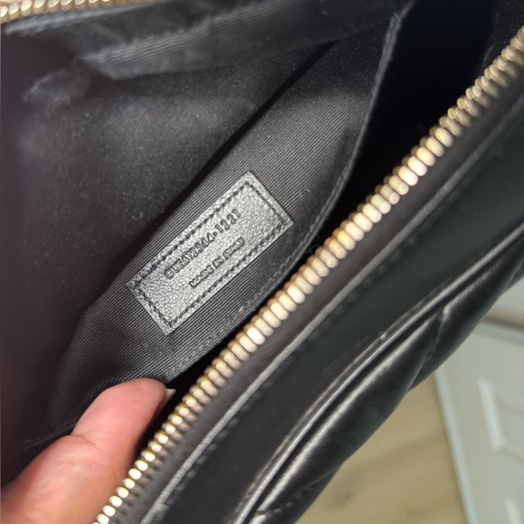 Saint Laurent Black Quilted Leather Crossbody Bag - Picture 6 of 6